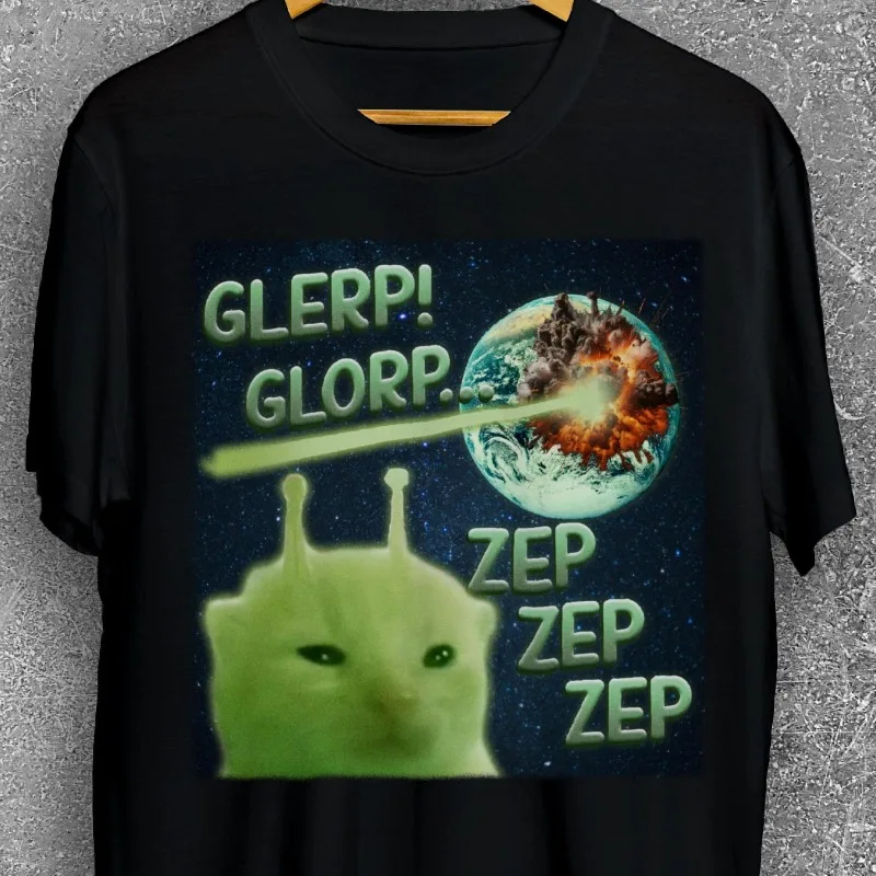 

Tung Tung Tung Sahur Print T-shirt Men's Summer Fashion Personality Street Short-sleeved Cotton Loose Round Neck Women's T-shirt