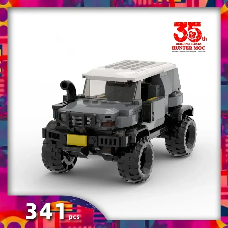 

off road car brick built authentic replica display details cruiser offroader cool design heavy duty vehicle collectible model