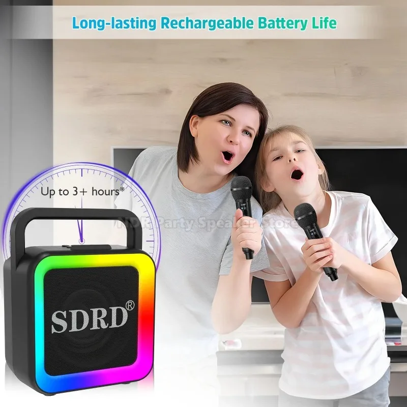 Sistema de áudio de karaokê ktv portátil ao ar livre sd516 alto-falante bluetooth com microfone sem fio máquina integrada músicas k das crianças