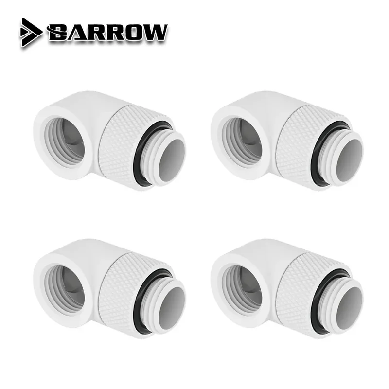 Barrow TWT90-V2.5 4pcs or 6pcs/lot,G1/4'' 90 Degree Rotary Hard Tube Fitting Adapter Rotating 90 degrees water cooling Adaptors