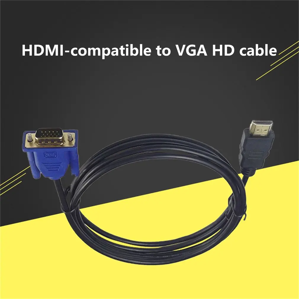 Cable HDMI compatible con VGA HD, Adaptador de Audio, 3/10M