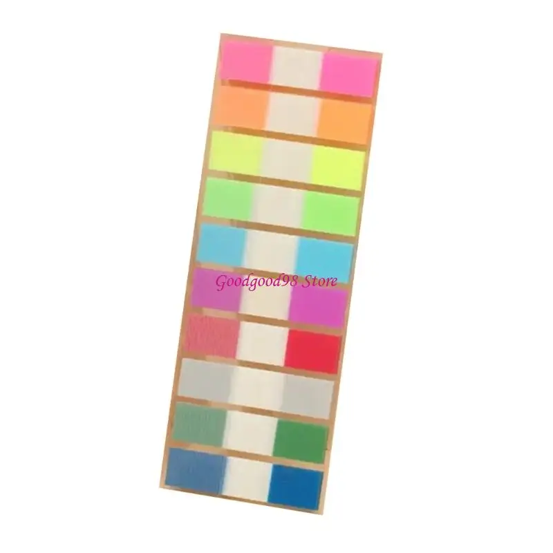 Picture 4: Colored Label 100/120Pieces 45x12MM Writable PET Label Adhesive Notes Page Marker for School Office Supplies 
