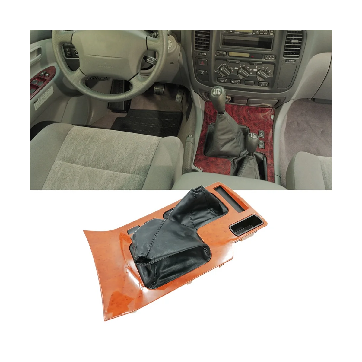 

Shifter Center Panel Shifter Bezel Handbrake Panel for FJ100 FZJ10 HDJ100 HZJ105 UZJ100 5880460111