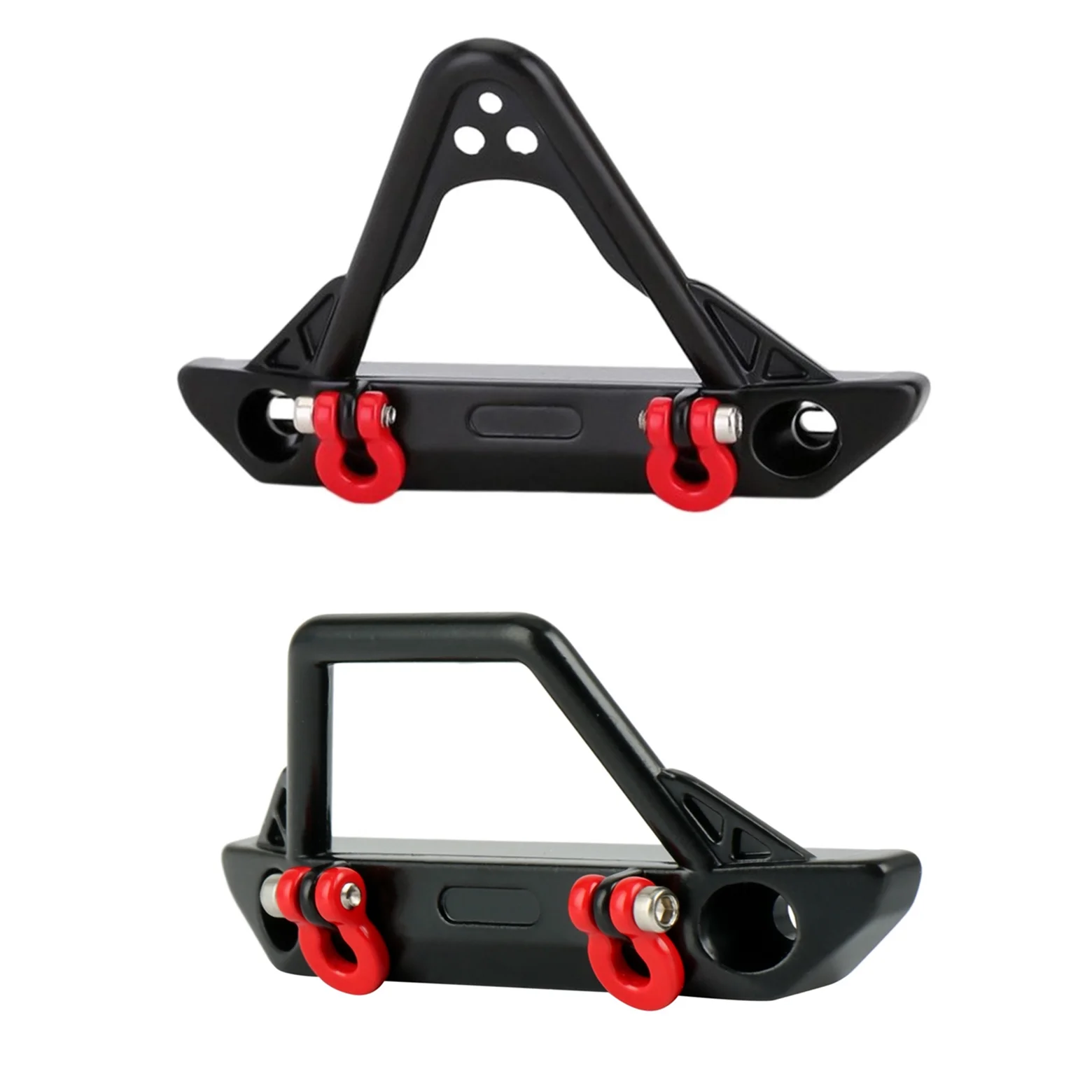 Metalowy zderzak przedni z oświetleniem LED do gąsienic 1/24 RC Axial SCX24 Jeep Wrangler JLU Gladiator Deadbolt Upgrade Parts