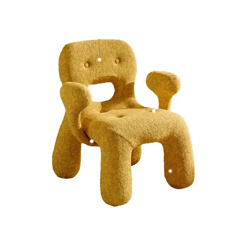 Biscuit Styling Chair Creative Modern Home Gingerbread Man Makeup Chair Smiley Furniture