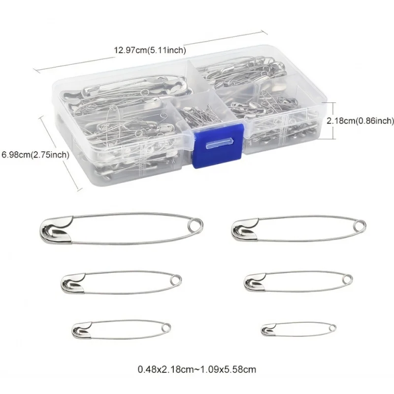 

220 шт. булавка, разные размеры для удовлетворения различных потреб, серебряная булавка, острая булавка для одежды, набор для шитья