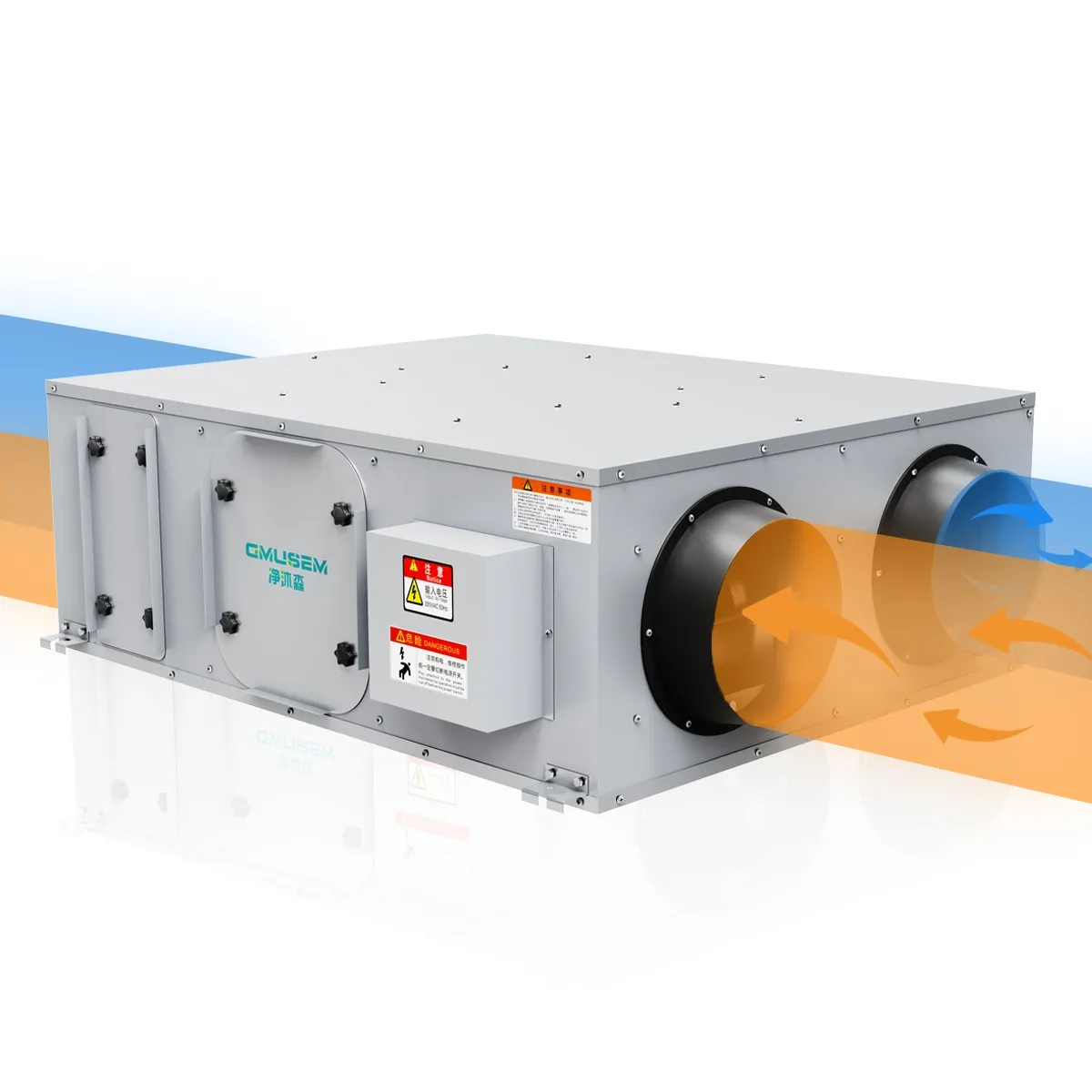 مشعاع تسخين يتم التحكم فيه بالواي فاي، ترموستات لاستعادة الطاقة، جهاز استعادة التهوية، نظام HVAC للحمام والفندق والمطبخ الطازج