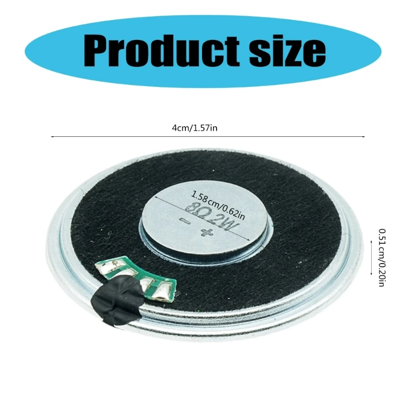 090F 2PCS 40 มม. Spectrum Spectrum Spectrum 8ohm 2W Strong Magnet Horn Horn Speaker 1 คู่