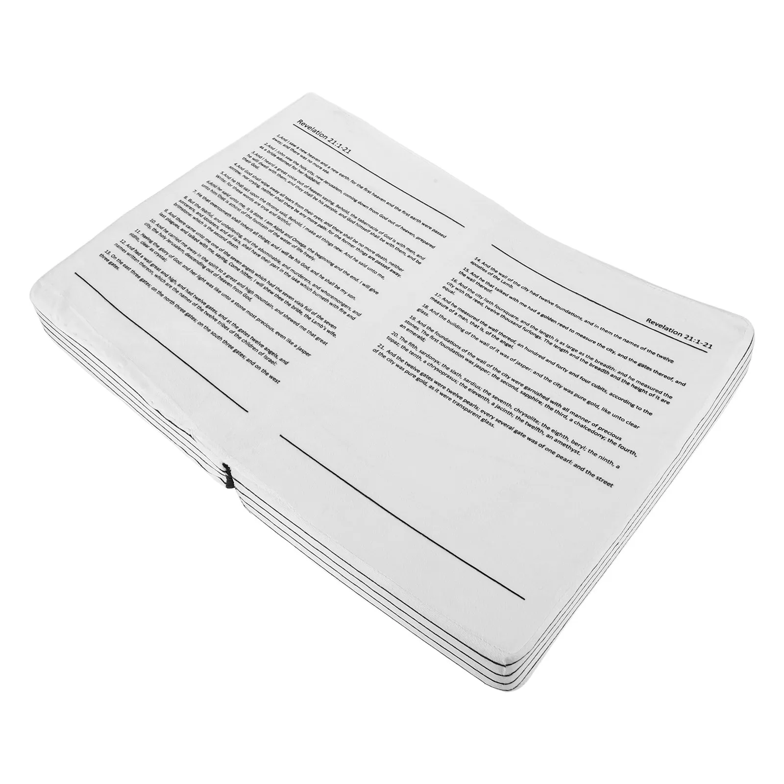 Creative Bible Pillow Book Shape Cushion for Sofa Chair Bed Christian Decorative Throw Cushion Bible Supplies