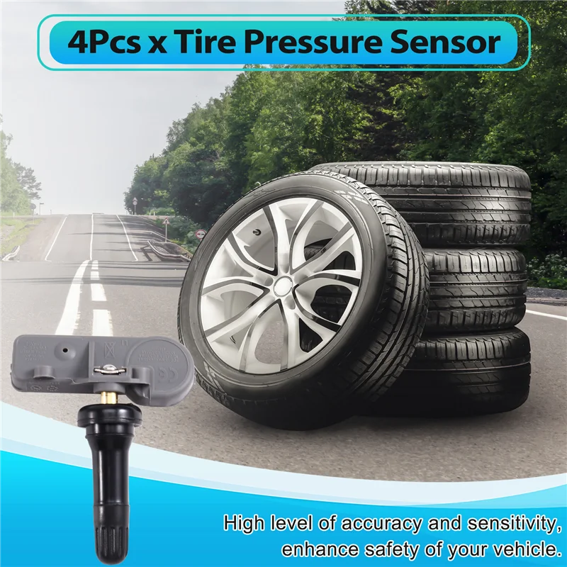 

4 шт. 68241067AB 433 МГц датчик давления в шинах TPMS для Chrysler 300 Dodge Ram зарядное устройство Jeep Wrangler Grand Cherokee