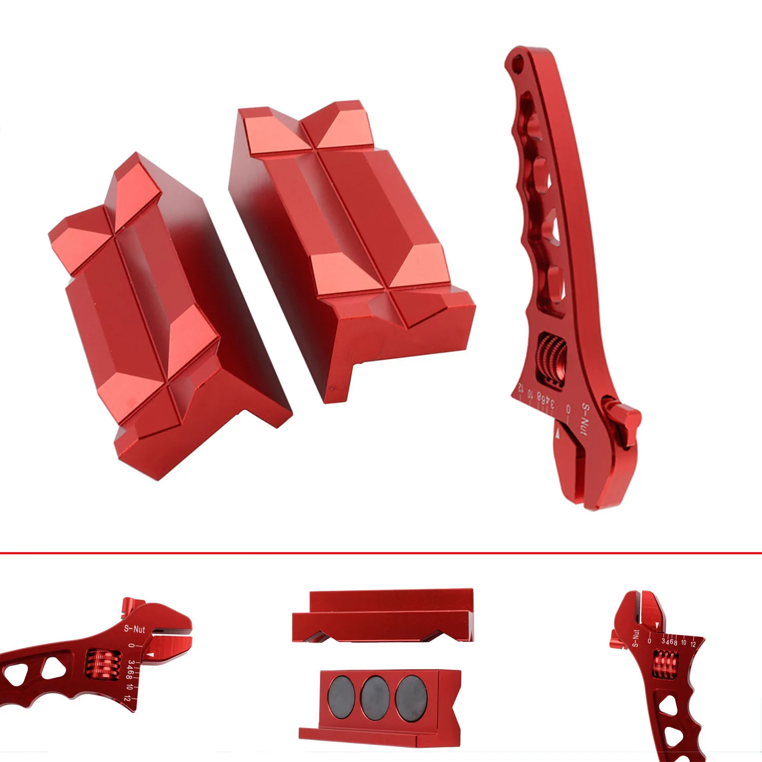Auto parts DIY tool modification for hose end fitting jaw protection insert + adjustable aluminum wrench