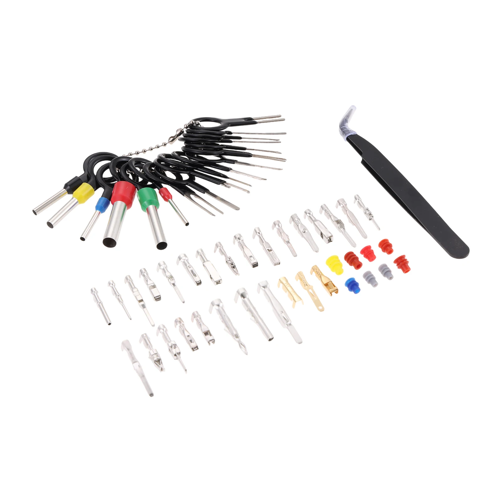 950Pcs Car Motorcycle Boat Electrical Connector Kit W/ Plastic Box 1/1.5/1.8/2.2/2.3/2.5/2.8/3.5mm Male and Female for 12 V Plug