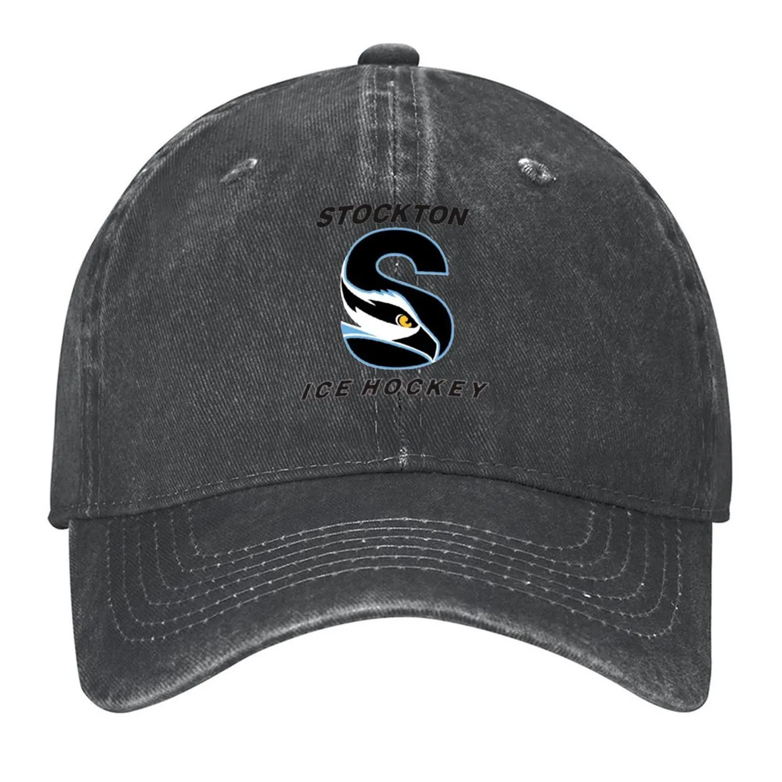 

Stockton Ice Hockey Baseball Cap |-F-| Big Size Hat sun hat custom caps Elegant Women's Hats Men's