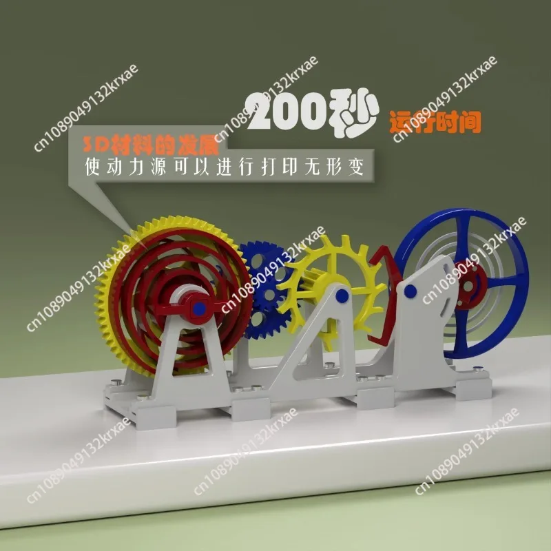 3D Printed Tourbillon Model kit Desktop Ornament Model Escapement Structure Clock Imitation Movement Model