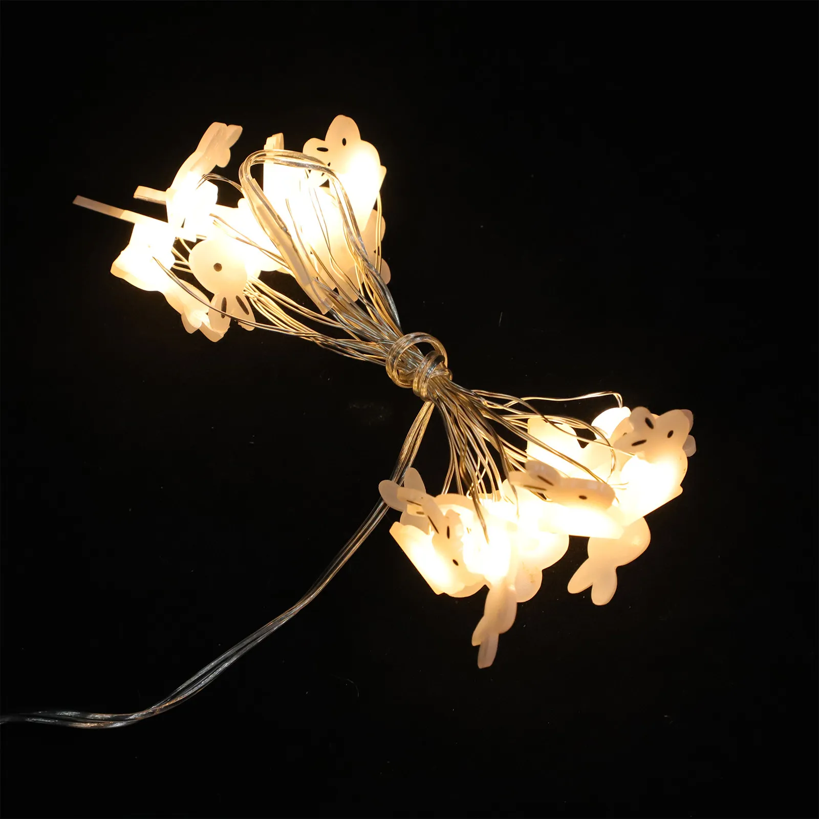 

LED Copper Wire Light Easter Rabbit String Lamp Decorative Powered Indoor Lighting for Holiday Scene Creative Festive