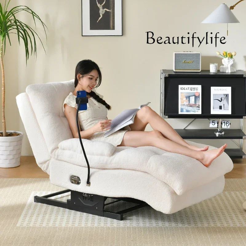 reclining and sleeping happy chairLazy sofa balcony reclining rocking chair home leisure living room