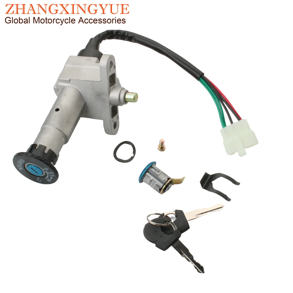 Scooter Ignition Switch Seat Lock Key Set For SYM Symphony ST 125 S 125i Cruisym 150 180 XS175T-2 XS150-9 ST175 35010-XRA-010