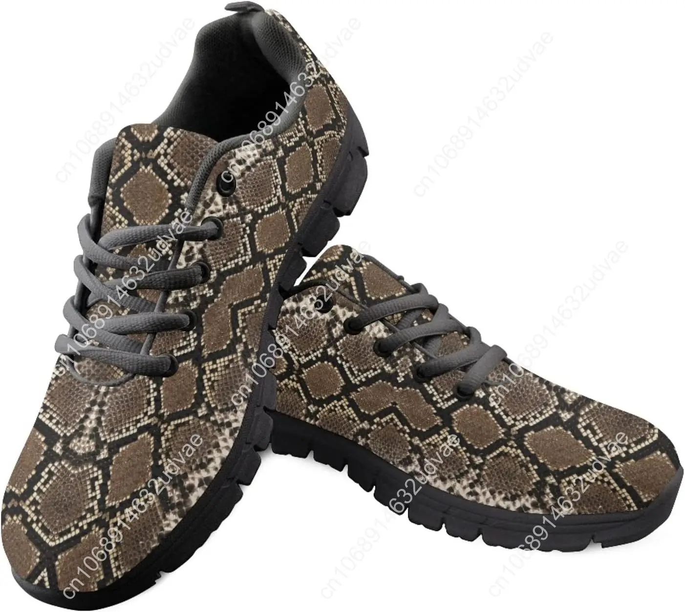 

Snake Skin Pattern Sports Shoes Lace Up Sneakers Breathable Sneaker for Mens Woman Boys Girl Teenager Children