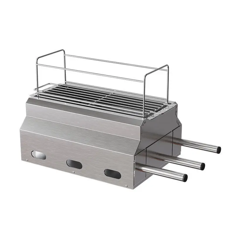 

BBQ grill thickened smokeless charcoal stove double heating portable household commercial outdoor picnic stove
