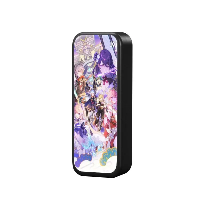 Genshin Impact Raiden Shogun Internet Celebrity Multi-Functional Student Stationery Glasses Storage Box Case Pen Bag Game Anime