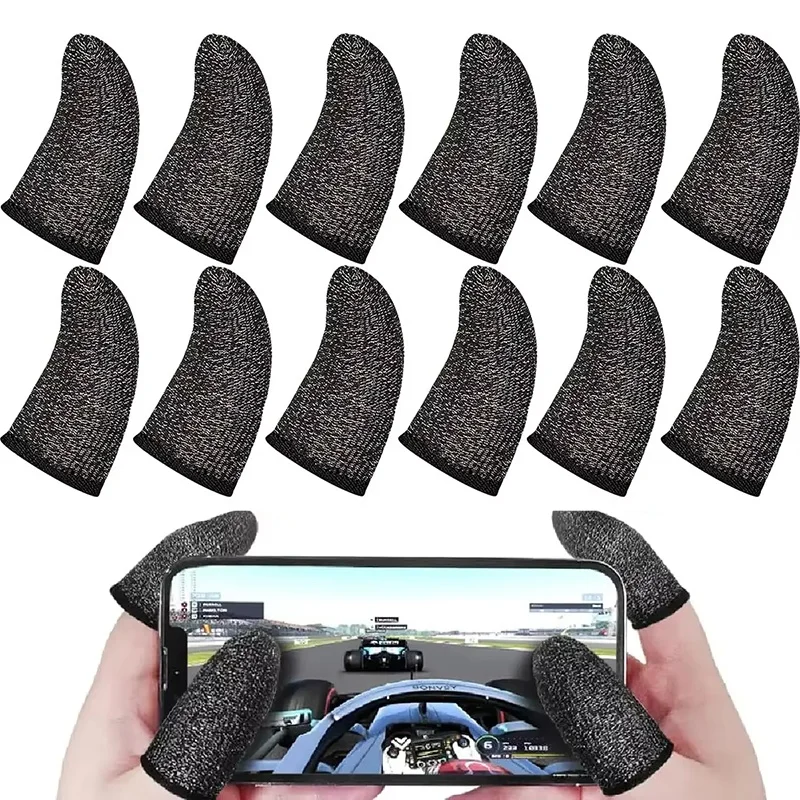 20/40pcs Mobile Game Fingertip Cover Sweatproof Anti-slip Touch Screen Finger Sleeve Breathable Gaming Fingertip Cover For Gamer