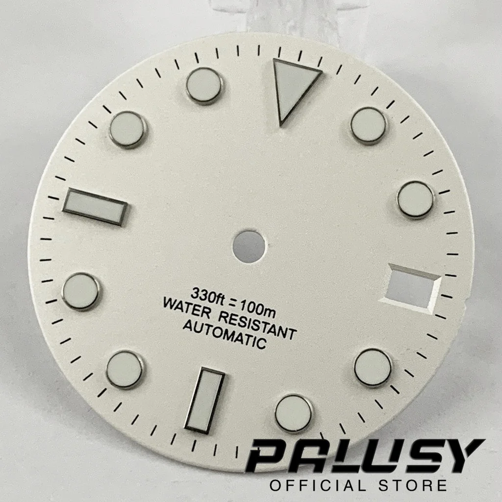 28.5mm NH35 White Blue Green Black Yellow Watch Dial Luminous Watch face Fit NH35 NH36 Movement Replacement Parts