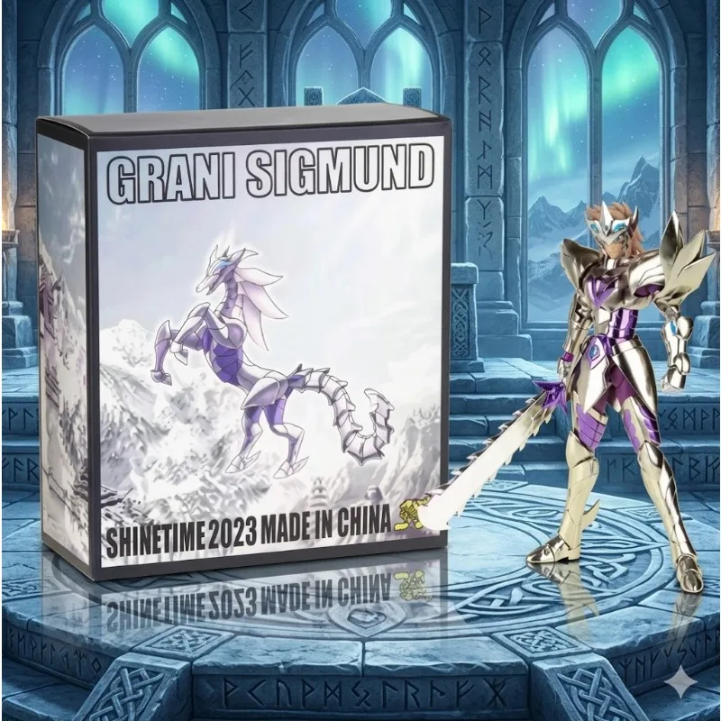 

【In Stock】ST Model Saint Seiya Myth Cloth EX Grani Sigmund God Warrior Asgard Grey Metal Armor Action Figure Toy Collection