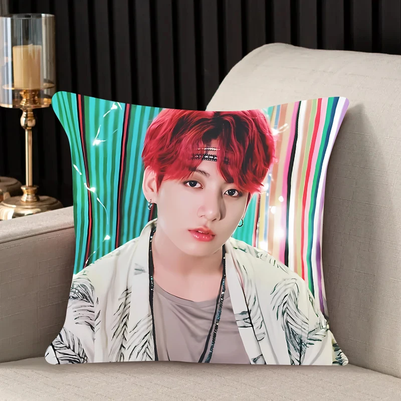 Nuovo cuscino J-JungKooks scivola fodere per cuscini biancheria da letto comodo cuscino buono per divano Home Car federe di alta qualità 40x40cm