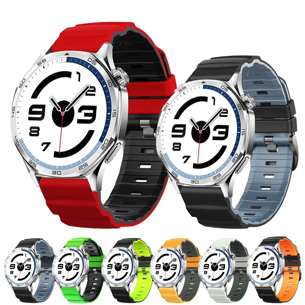22mm Universelles Silikonarmband Wasserdicht Schweißfest Ersatz-Armband für Herren Damen für Huawei Watch GT6 6Pro GT5 5Pro 46mm