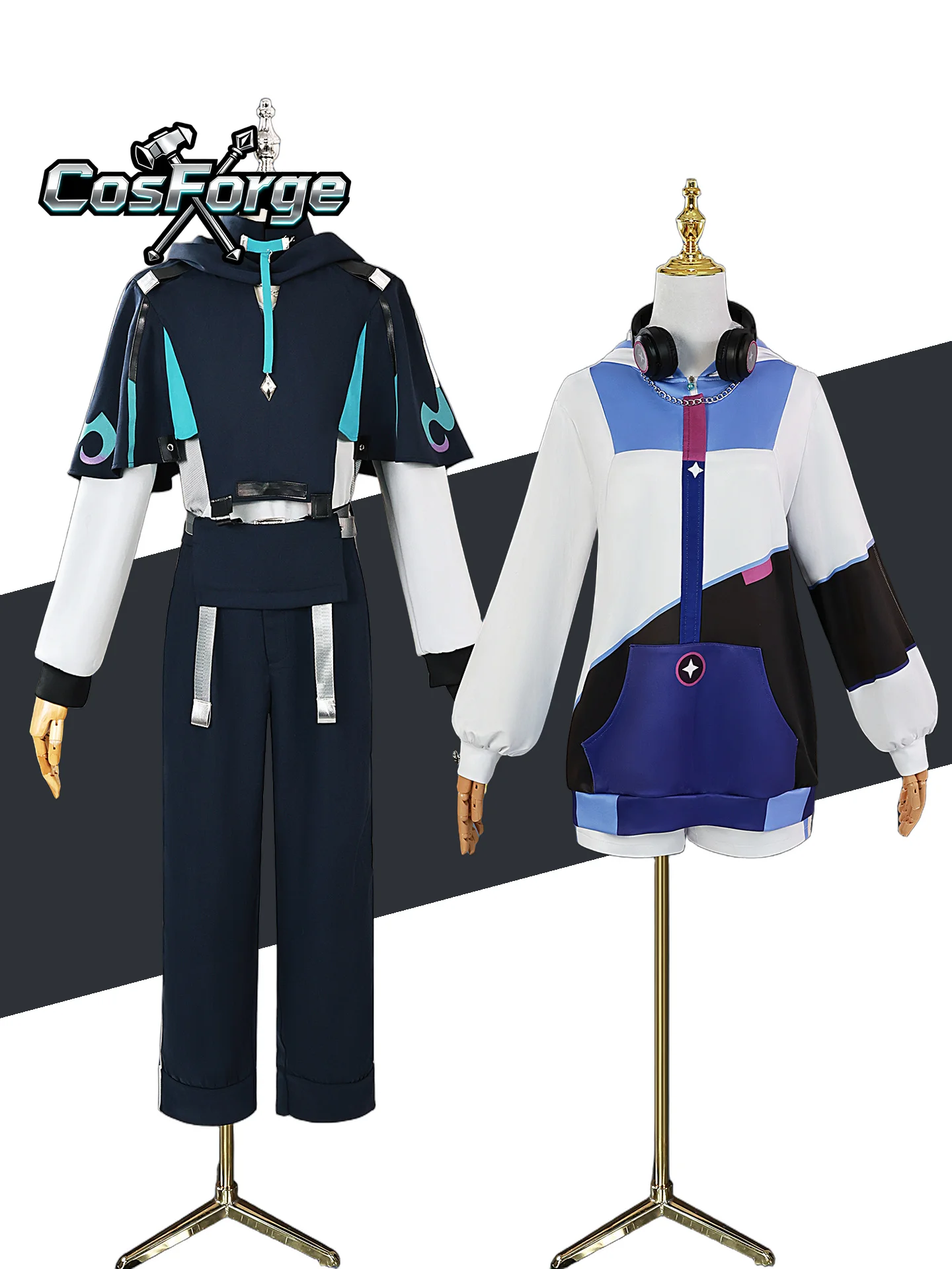 

NewGenshin Impact Xiao Qiqi Co-ANTA Cosplay Costume Sportswear Uniform Wigs Anime Game Qi Halloween Costumes2025