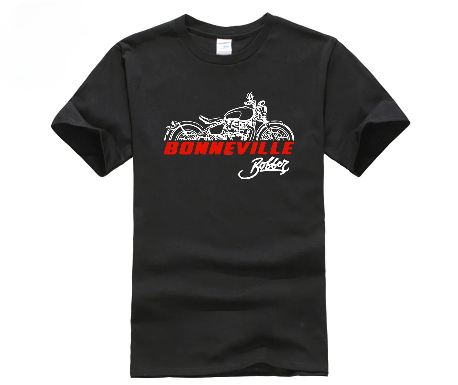 

New Men's Casual T-Shirt, Bonneville Bobo 2017-2025 Pattern, Summer Short Sleeve 100% Cotton Cool T-Shirt