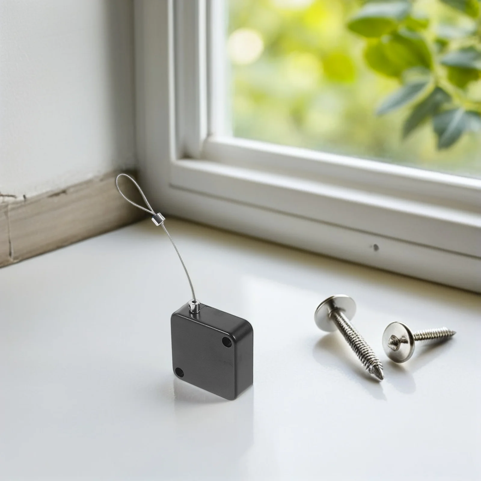 

3pcs Retractable Holder Theft Box Steel Security Tether Lock Automatic Wire Rope Anti Lost Telescopic Cable Case Retractable