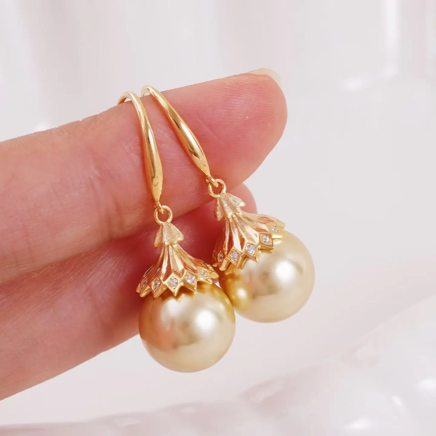 

Основы для серег из стерлингового серебра S925, фурнитура для ювелирных изделий, крепления, аксессуары для жемчуга 11-12 мм