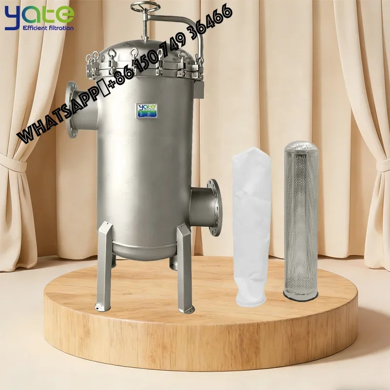 

304 316 Stainless Steel Multi Bag Filter Housing for Polysilicon Cooling Water Wafer Cutting and Grinding Wastewater Filtration