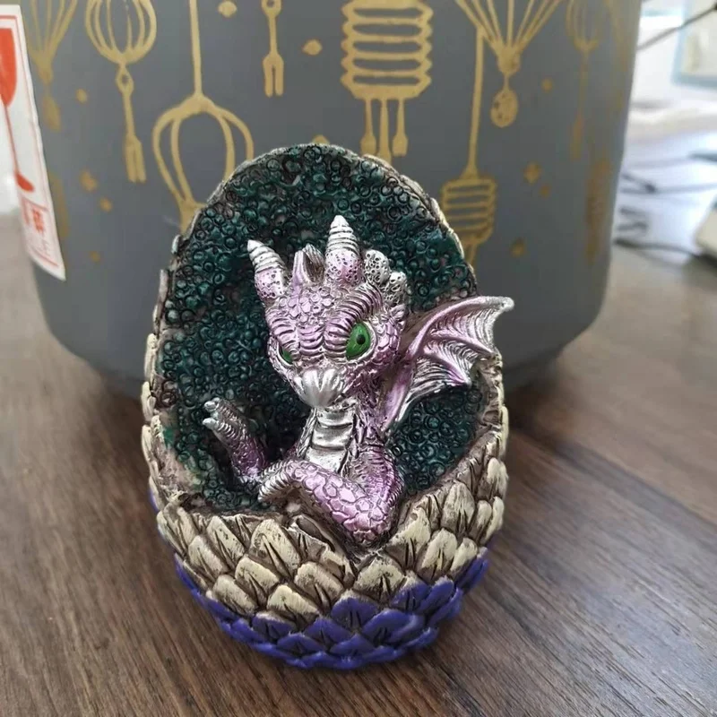 New Dragon Egg Statue Lava Dragon Egg Dragon Baby Decoration Resin Crafts Table Decoration Toys Gifts Among Friends