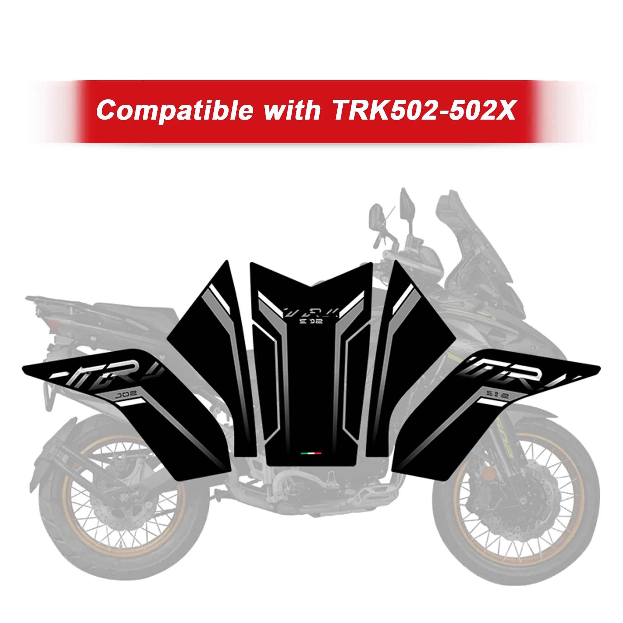 

Совместимая с мотоциклом Benelli TRK502X противоскользящая наклейка-протектор на топливный бак, водонепроницаемые солнцезащитные наклейки