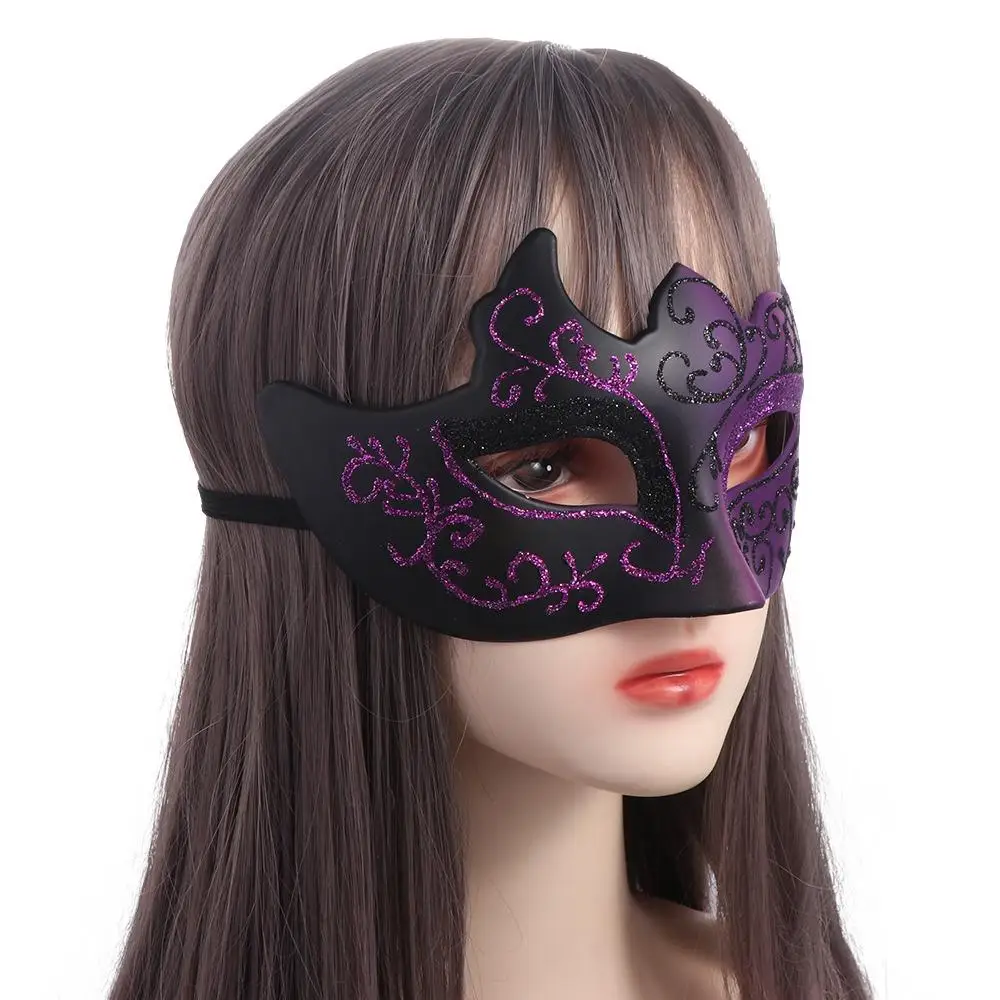 Carnival Costume Props Masquerade Cosplay Mask Photo Prop Glitter Mask Venice Mask Halloween  Masks Party Cosplay Props