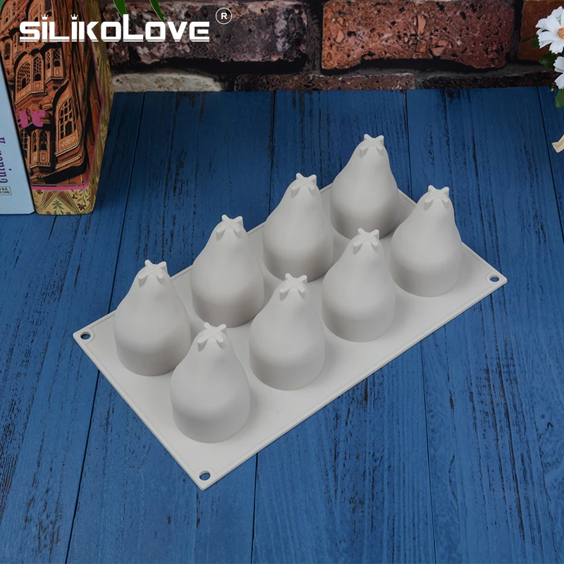 SILIKOLOVE Pear Shape 3D Silicone Cake Baking Mold For Mousse Truffle Brownies Pan Molds Silicone Pastry Tool Cakes