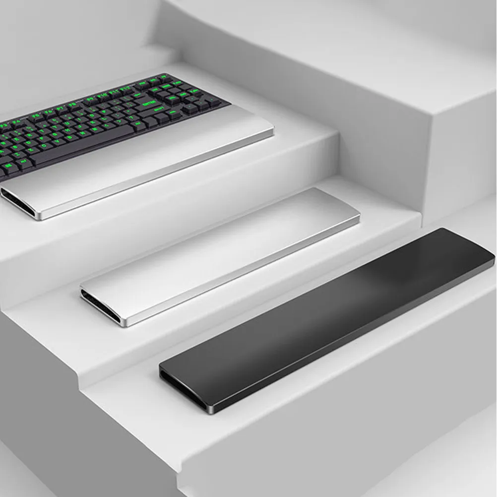 Mechanical Keyboard Wrist Rest 104 Key High Durability Aluminum Alloy Hand Support Stable Ergonomic Palm Rest for Computer
