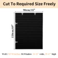 90x150CM Black Full