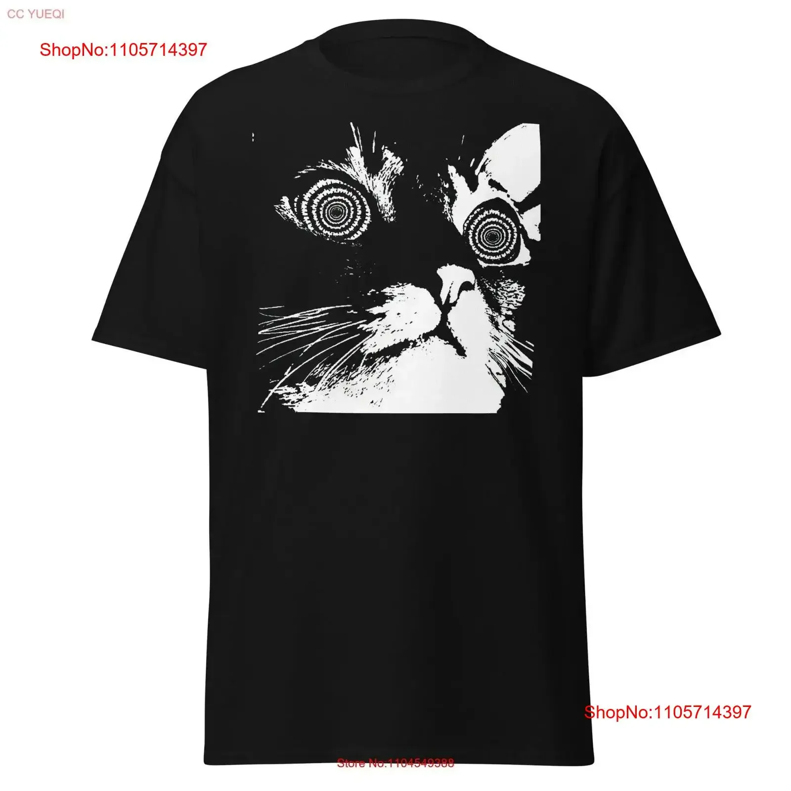 Hypno Cat T Shirt Psychic For Her Lover Mom Crazy vintage Washed Stretched Unisex fashion graphic Soft Slightly