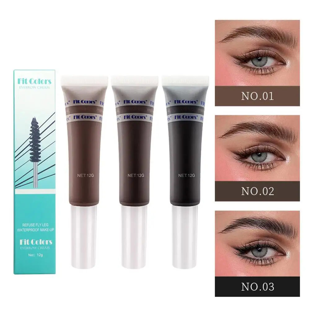 Long-lasting Eyebrow Gel Makeup Semi-permanent Waterproof ColorSweat-proof Cream Cosmetics Forming Dye Eyebrow Tint Film N7L3