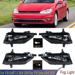 Front Bumper Fog Light Lamp LED Halogen For VW Golf 7.5 2018 2019 For VW Jetta 2019 2020 5GG941661A 5GG941662A