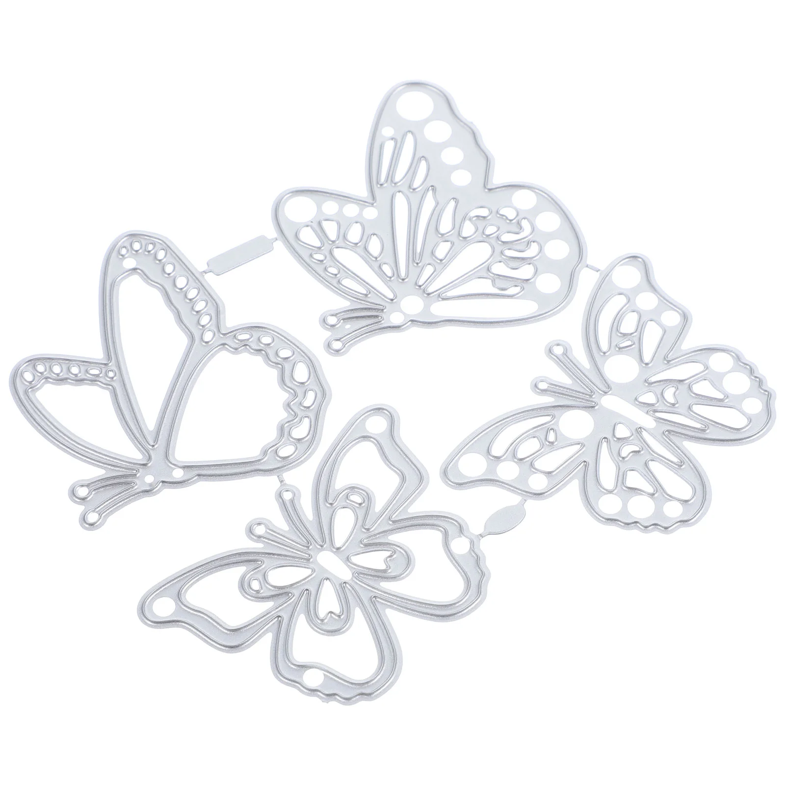 

4 Pcs Papercraft Scrapbooking DIY Carbon Steel Mold Cards Cutting Dies Tool Handcraft Butterflies Metal Cuts Pattern Stencil