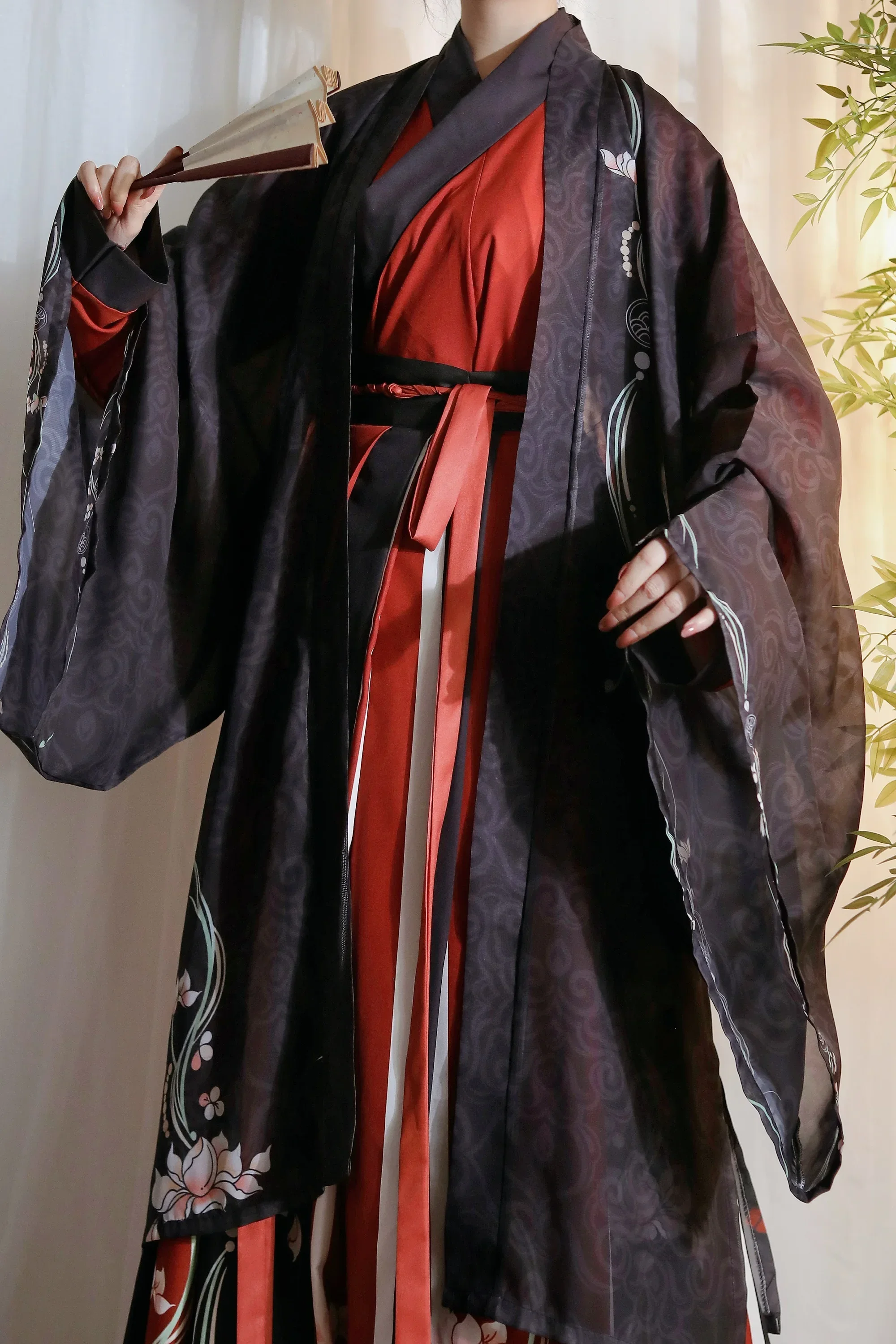 Set Cosplay Hanfu kuno Cina, pakaian Cosplay untuk pria dan wanita dewasa, Kostum Halloween untuk pasangan tari Pria Wanita