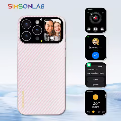 New Smart Phone Case for iPhone Bluetooth Connection Touch Screen Remote Camera Photography Music Control Video Wallpaper 2025