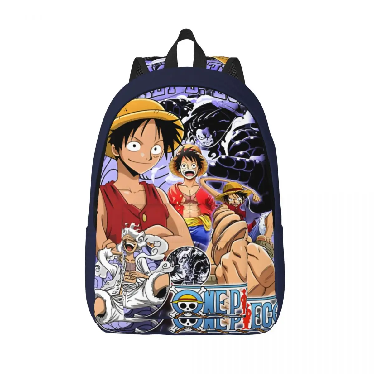 For Work Office Anime Vintage Monkey D Luffy Sturdy Shoulder Versatile One Piece Luffy Children's Bags Schoolbag Birthday Gift