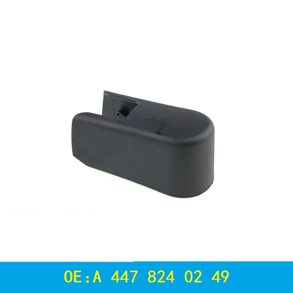 Accesorios de repuesto para brazo de limpiaparabrisas trasero de coche, tapa de plástico negro de alta calidad, 100%, nuevo, 4478240249, A4478240249