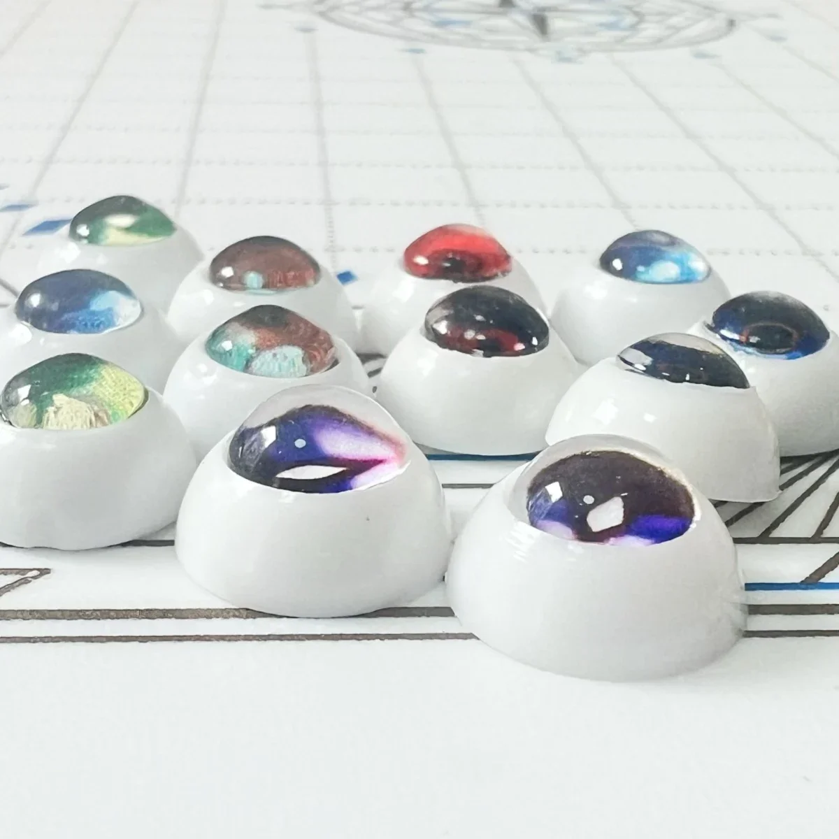 

Anime Game Eyes 10mm Ob11 Ob22 Ob24 1/12 Bjd Cosplay Doll Accessories Fontaine Mondstadt Liyue Sumeru City Handmade Eyes