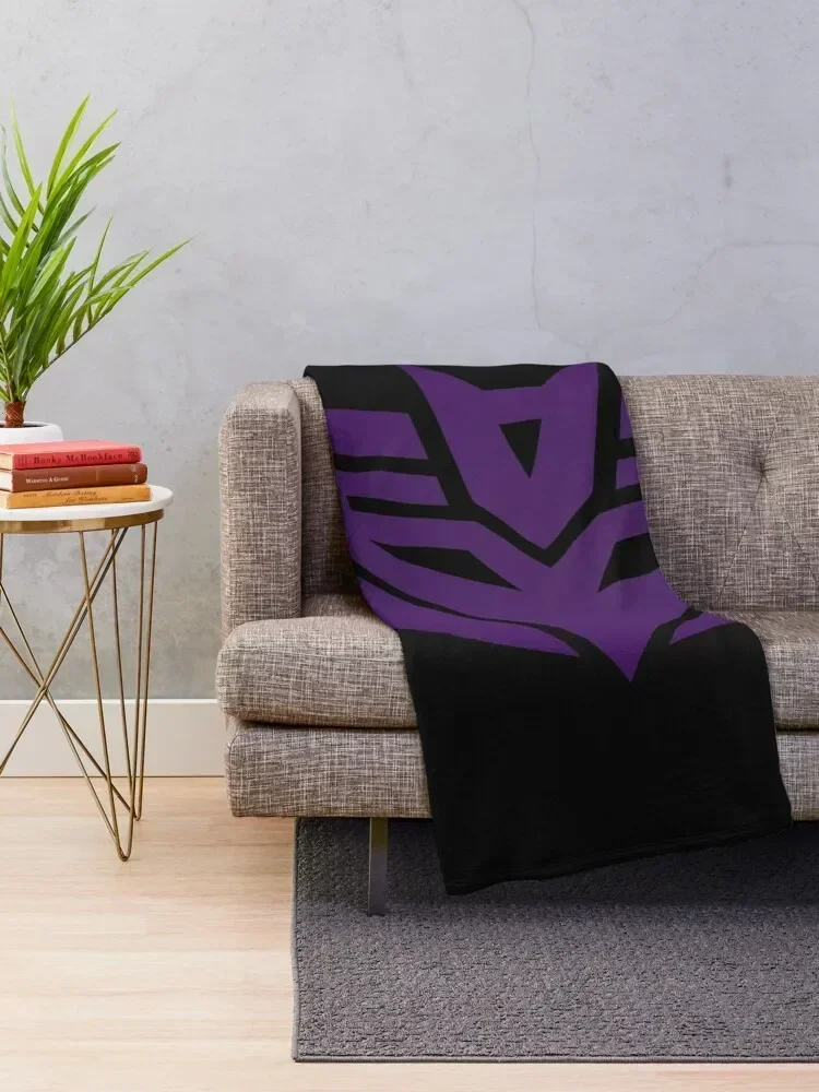 Decepticons Logo Throw Blanket Soft Plaid Summer Beddings Bed Fashionable Plaid on the sofa Blankets